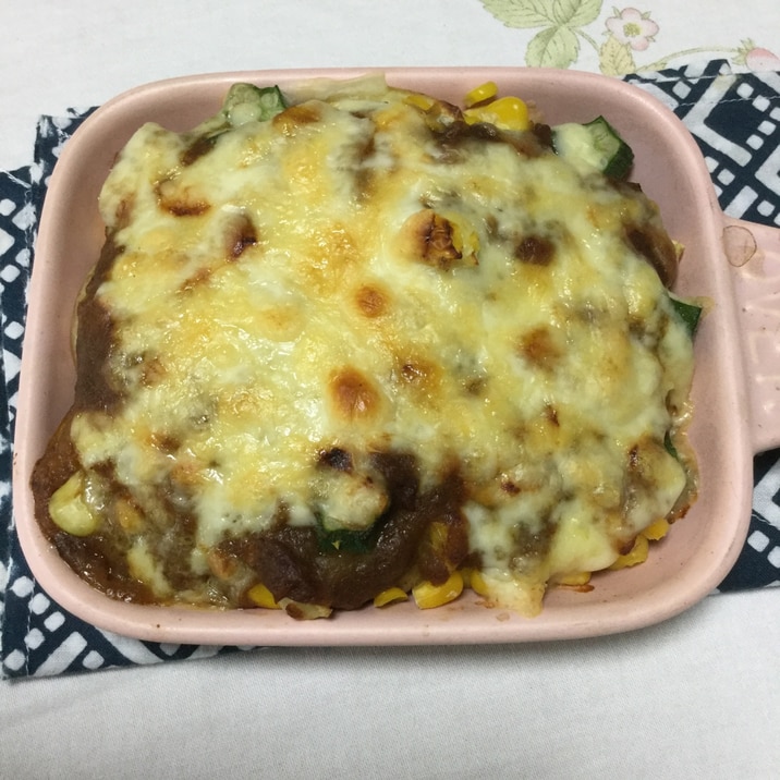 じゃがいものカレーチーズ焼き